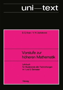 Vorstufe zur höheren Mathematik (eBook, PDF) - Krejn, Selim G.; Uschakowa, V. N.