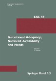Nutritional Adequacy, Nutrient Availability and Needs (eBook, PDF) Nutritional Adequacy, Nutrient Availability and Needs (eBook, PDF)