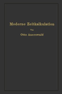 Cover Moderne Zeitkalkulation (eBook, PDF)