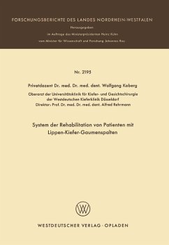 System der Rehabilitation von Patienten mit Lippen-Kiefer-Gaumenspalten (eBook, PDF) - Koberg, Wolfgang