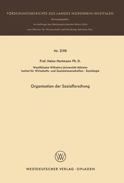 Organisation der Sozialforschung (eBook, PDF) Organisation der Sozialforschung (eBook, PDF)