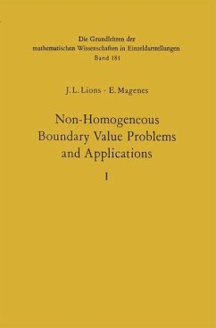 Non-Homogeneous Boundary Value Problems and Applications (eBook, PDF) - Lions, Jacques Louis; Magenes, Enrico