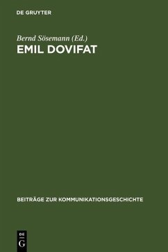 Cover Emil Dovifat (eBook, PDF)