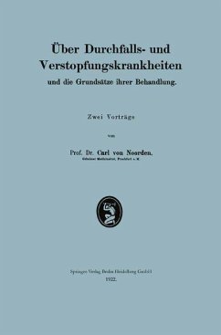 Über Durchfalls- und Verstopfungskrankheiten und die Grundsätze ihrer Behandlung (eBook, PDF) - Noorden, Carl Von
