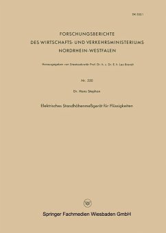 Cover Elektrisches Standhöhenmeßgerät für Flüssigkeiten (eBook, PDF)