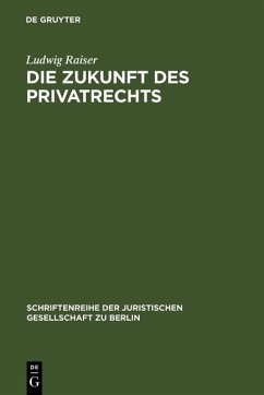 Cover Die Zukunft des Privatrechts (eBook, PDF)