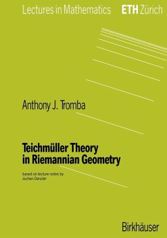 Teichmüller Theory in Riemannian Geometry (eBook, PDF) - Tromba, Anthony