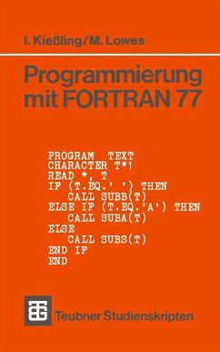 Programmierung mit FORTRAN 77 (eBook, PDF) - Lowes, Martin