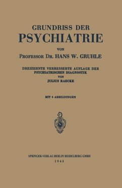 Grundriss der Psychiatrie (eBook, PDF) - Gruhle, Hans W.; Raecke, Julius