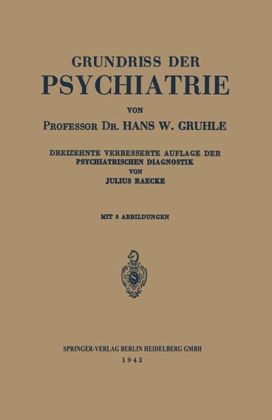 Grundriss der Psychiatrie (eBook, PDF)