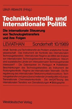 Technikkontrolle und Internationale Politik (eBook, PDF)