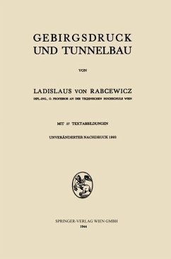 Gebirgsdruck und Tunnelbau (eBook, PDF) - Rabcewicz, Ladislaus V.; Rabcewicz, Ladislaus von
