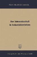 Der Jahresabschluß in Industriebetrieben (eBook, PDF) - Kosiol, Erich