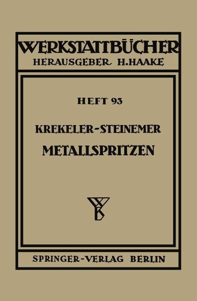 Metallspritzen (eBook, PDF)