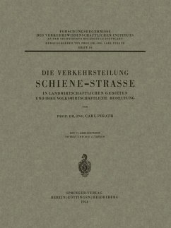 Cover Die Verkehrsteilung Schiene-Strasse in Landwirtschaftlichen Gebieten und ihre Volkswirtschaftliche Bedeutung (eBook, PDF)
