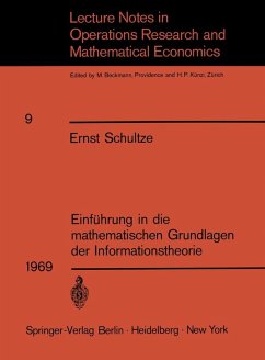 Einführung in die mathematischen Grundlagen der Informationstheorie (eBook, PDF) - Schultze, Ernst