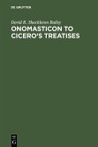 Onomasticon to Cicero's Treatises (eBook, PDF)