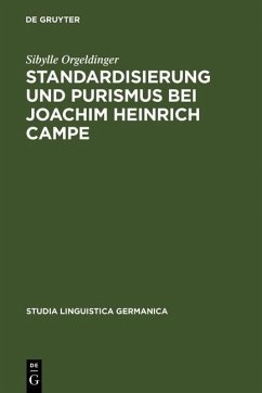 Cover Standardisierung und Purismus bei Joachim Heinrich Campe (eBook, PDF)