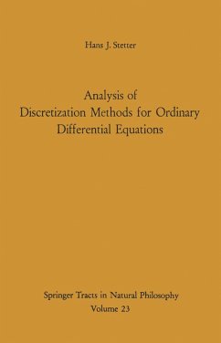 Analysis of Discretization Methods for Ordinary Differential Equations (eBook, PDF) - Stetter, Hans J.