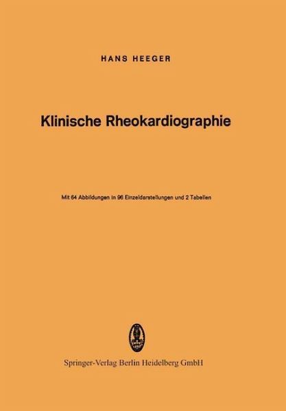 Klinische Rheokardiographie (eBook, PDF) Klinische Rheokardiographie (eBook, PDF)