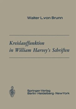 Cover Kreislauffunktion in William Harvey's Schriften (eBook, PDF)