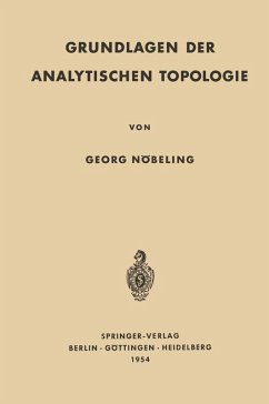 Grundlagen der Analytischen Topologie (eBook, PDF) - Nöbeling, Georg