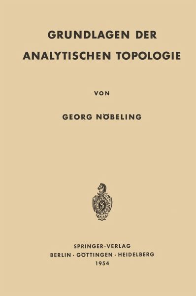 Grundlagen der Analytischen Topologie (eBook, PDF)