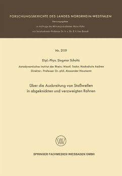 Cover Über die Ausbreitung von Stoßwellen in abgeknickten und verzweigten Rohren (eBook, PDF)