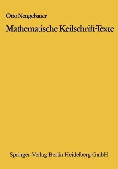 Mathematische Keilschrift-Texte (eBook, PDF) - Neugebauer, Otto