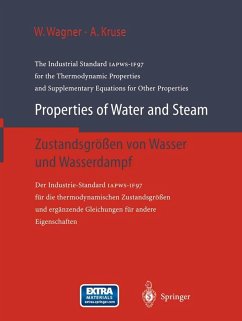 Properties of Water and Steam / Zustandsgrößen von Wasser und Wasserdampf (eBook, PDF) - Wagner, Wolfgang; Kruse, Alfred