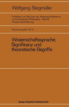 Wissenschaftssprache, Signifikanz und theoretische Begriffe (eBook, PDF) - Stegmüller, Wolfgang