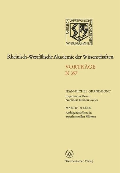 Rheinisch-Westfälische Akademie der Wissenschaften (eBook, PDF) Rheinisch-Westfälische Akademie der Wissenschaften (eBook, PDF)