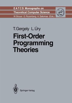First-Order Programming Theories (eBook, PDF) - Gergely, Tamas; Ury, Laszlo