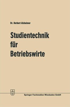 Cover Studientechnik für Betriebswirte (eBook, PDF)