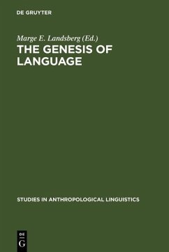 The Genesis of Language (eBook, PDF)