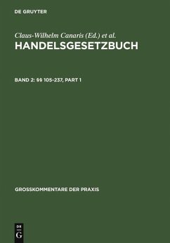 Handelsgesetzbuch Band 2: §§ 105-237 (eBook, PDF)
