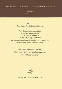 Cover Isolierung homogen gelöster Übergangsmetall-Komplexkatalysatoren aus Produktgemischen (eBook, PDF)