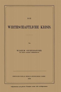 Cover Die Wirthschaftliche Krisis (eBook, PDF)