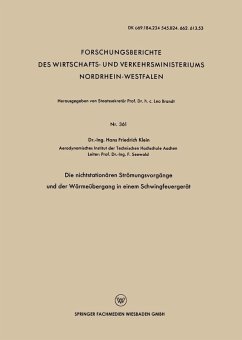 Die nichtstationären Strömungsvorgänge und der Wärmeübergang in einem Schwingfeuergerät (eBook, PDF) - Klein, Hans Friedrich