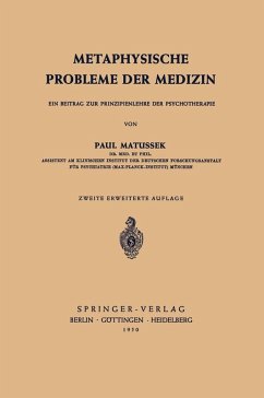 Metaphysische Probleme der Medizin (eBook, PDF) Cover Metaphysische Probleme der Medizin (eBook, PDF)