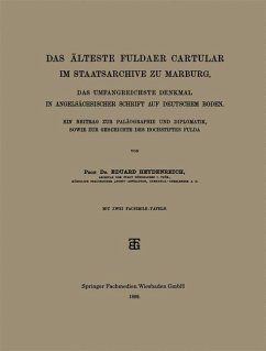 Das Älteste Fuldaer Cartular im Staatsarchive zu Marburg (eBook, PDF) - Heydenreich, Eduard