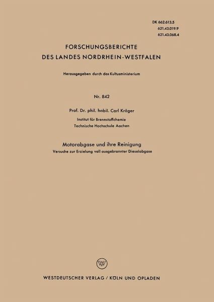 Motorabgase und ihre Reinigung (eBook, PDF)