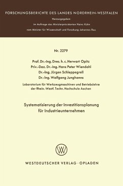 Cover Systematisierung der Investitionsplanung für Industrieunternehmen (eBook, PDF)