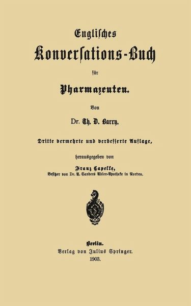 Englisches Konversations-Buch für Pharmazeuten (eBook, PDF) Englisches Konversations-Buch für Pharmazeuten (eBook, PDF)