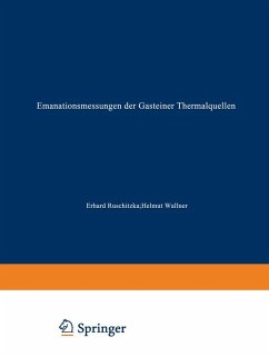 Cover Emanationsmessungen der Gasteiner Thermalquellen (eBook, PDF)