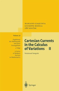 Cartesian Currents in the Calculus of Variations II (eBook, PDF) - Giaquinta, Mariano; Modica, Guiseppe; Soucek, Jiri