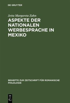 Cover Aspekte der nationalen Werbesprache in Mexiko (eBook, PDF)