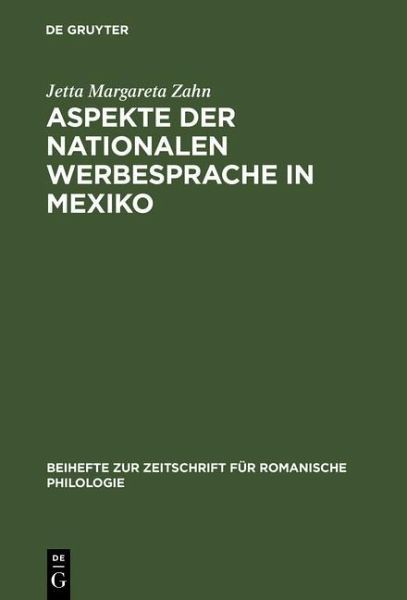Aspekte der nationalen Werbesprache in Mexiko (eBook, PDF)