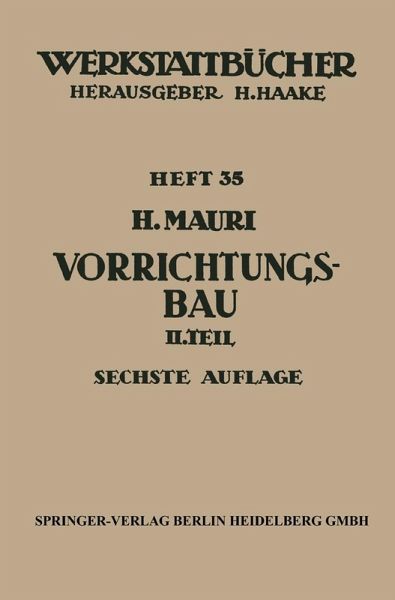 Der Vorrichtungsbau (eBook, PDF)
