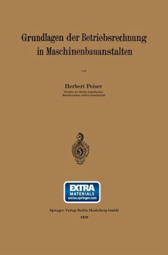 Cover Grundlagen der Betriebsrechnung in Maschinenbauanstalten (eBook, PDF)